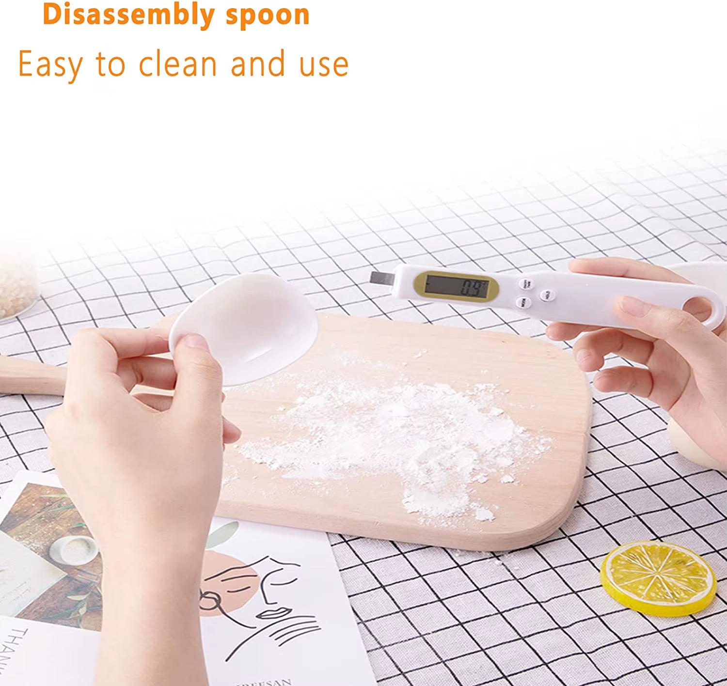 500G 0.1G Accurate Home Use Digital Pocket Spoon Scale Mini Electronic Kitchen Spoon for Food Baking and Cooking