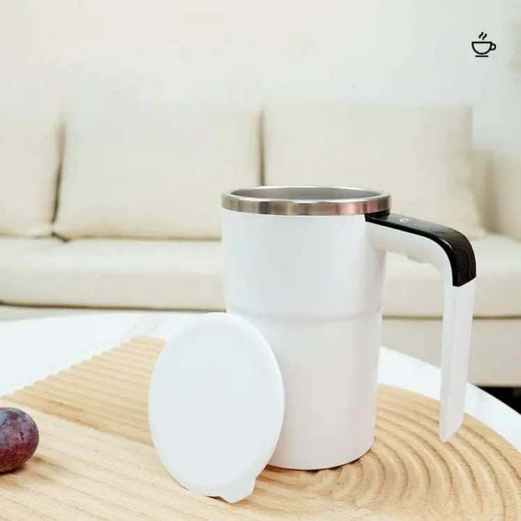 FAST Custom Lazy Coffee Mug Stainless Steel Magnetic Cup Automatic Magnetic Portable Coffee Cup Blender Automatic Mixing Cup